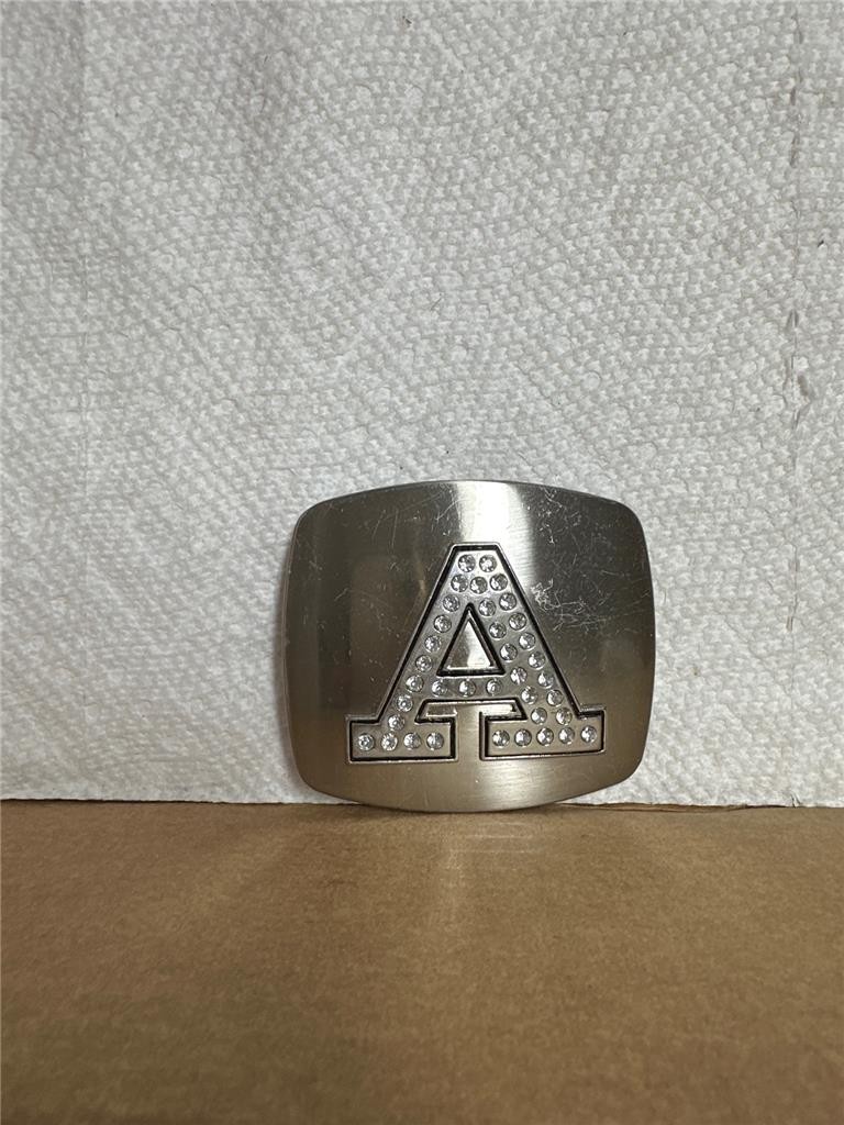 Vintage Blinged « A » Initial Belt Buckle with Stones