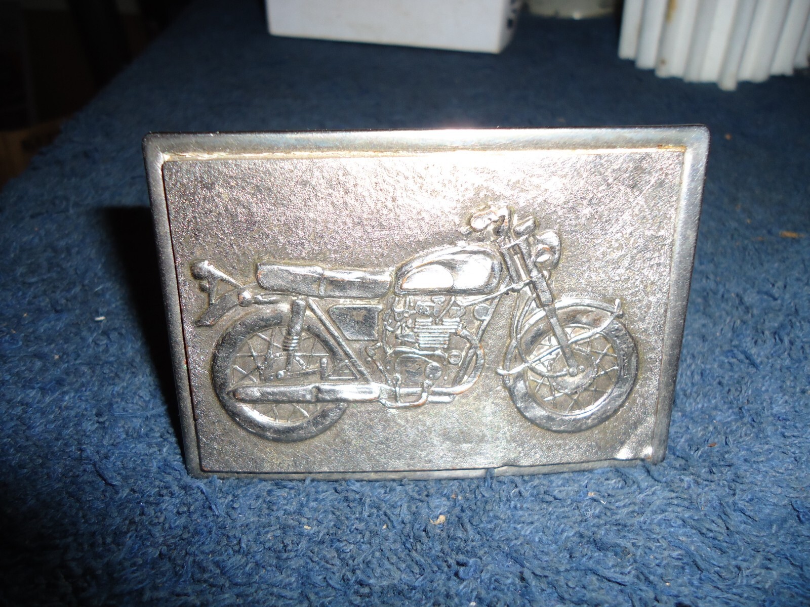 Motorcycle belt buckle 2-1/4 x 3-1/4