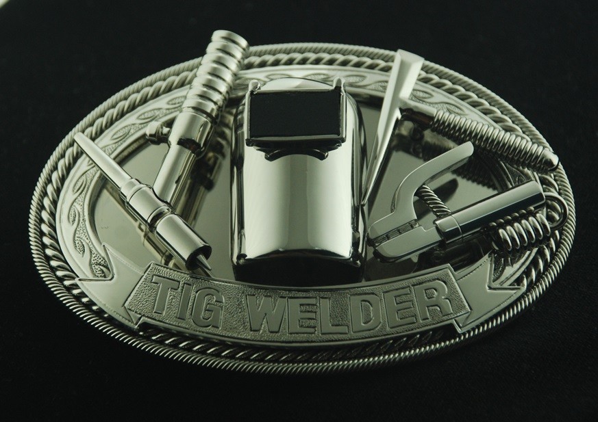 (8X11 cm) MADE BY ORDER MEN BELT BUCKLE HANDMADE STAINLESS STEEL TIG WELDER 1