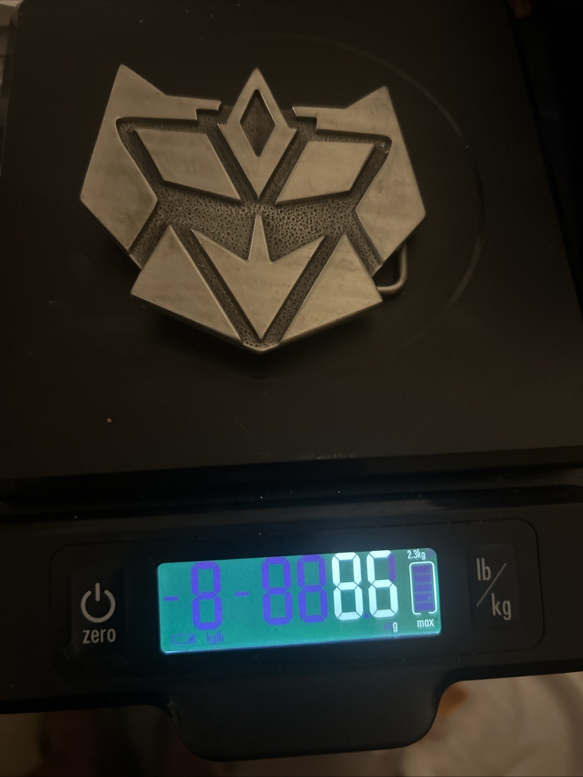 Super Hero Transformers Decepticon Logo Kid Men Metal Belt Buckle