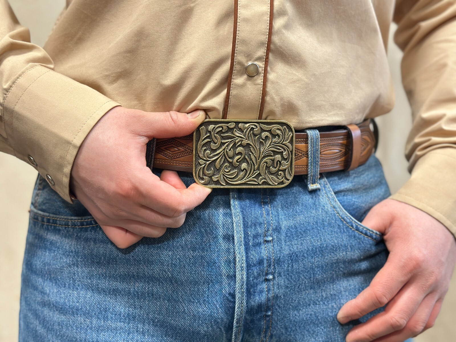 WESTERN BUCKLE COWBOY COWGIRL RODEO BELT BUCKLE FOR BELT STRAP 1-1/2&Prime;