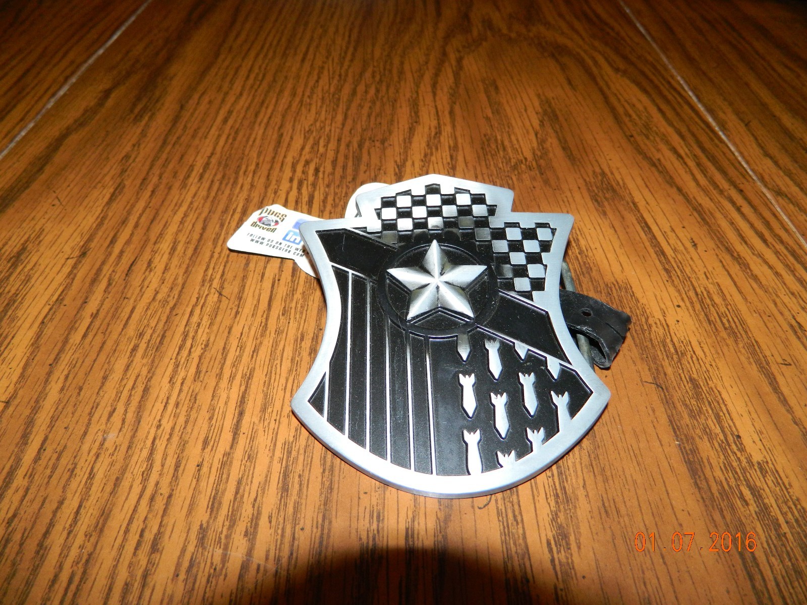NWT-Solid Metal NAUTICAL STAR CREST and SHIELD METAL BELT BUCKLE by PUGS GEAR