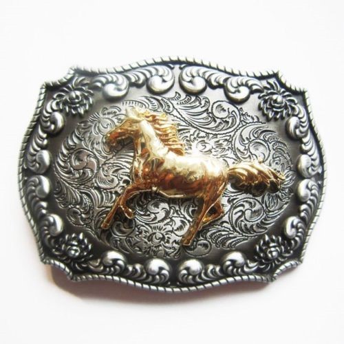 NEW 3-D HORSE ANIMAL RUNNING RODEO COWBOY WESTERN BELT BUCKLE