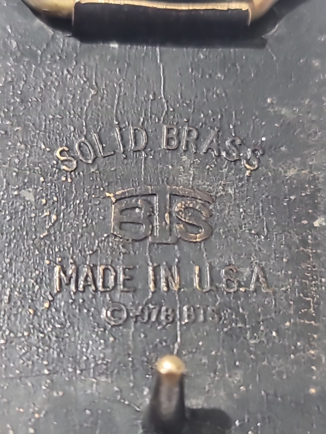 Vintage Belt Buckle Solid Brass Steam Engine Train 1978 BTS Used Made In The USA