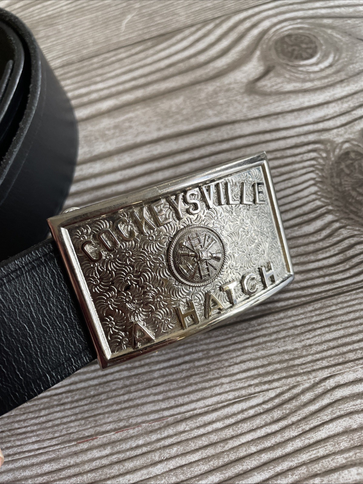 COCKEYSVILLE A. HATCH Belt Buckle 1.5&Prime; Loop Silvertone Mens Accessory