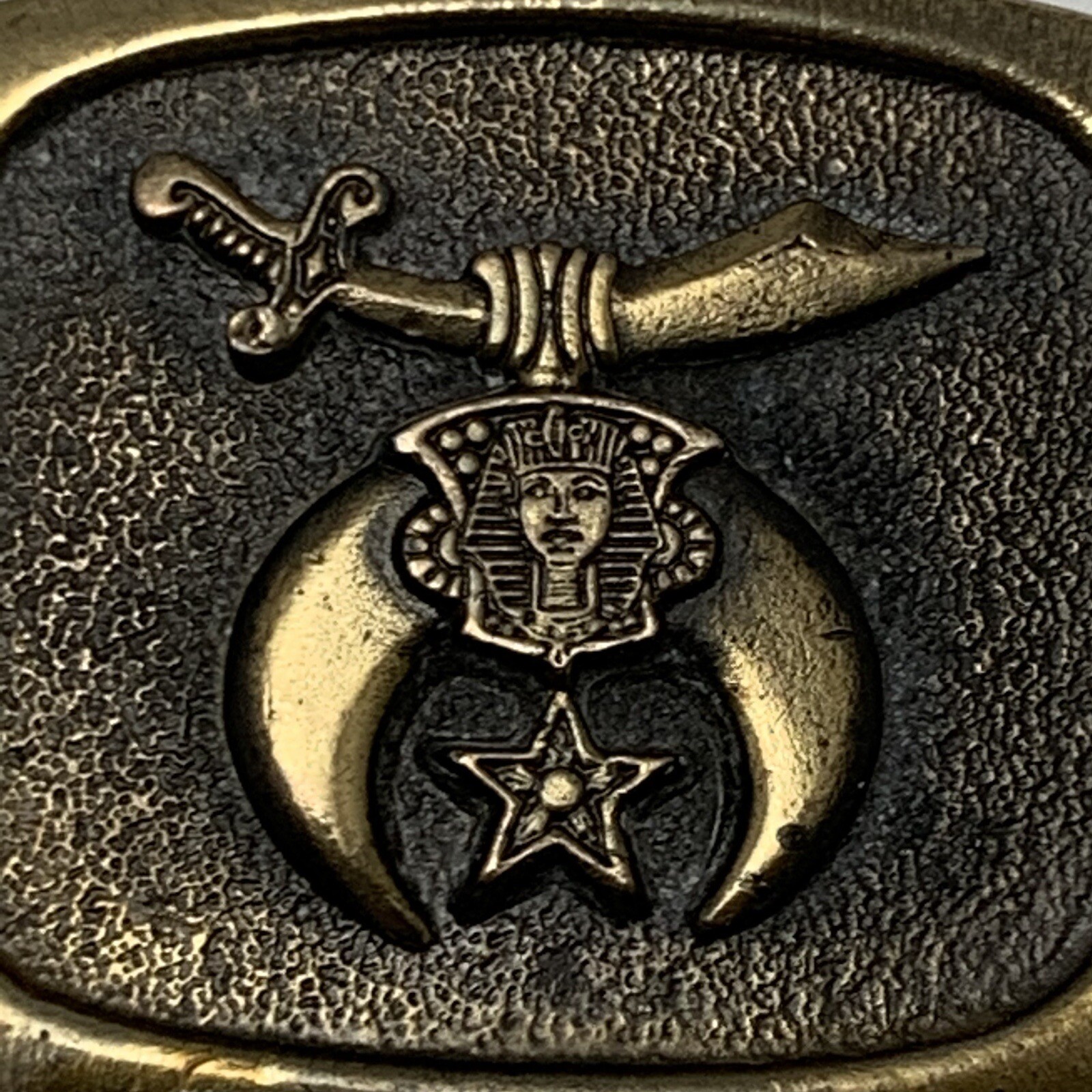 Schriners Scimitar Crescent and Star Camel Belt Buckle MM United Chicago 1983