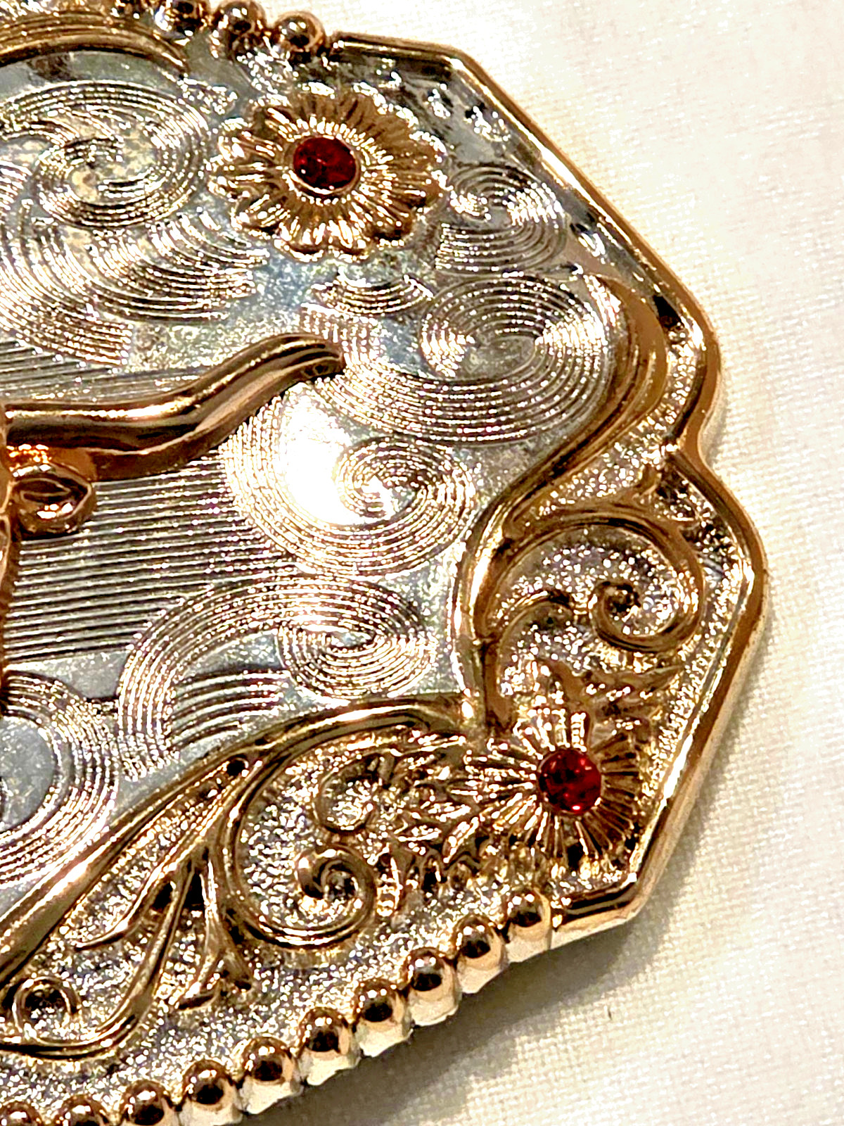 Western Belt Buckle, Longhorn Design