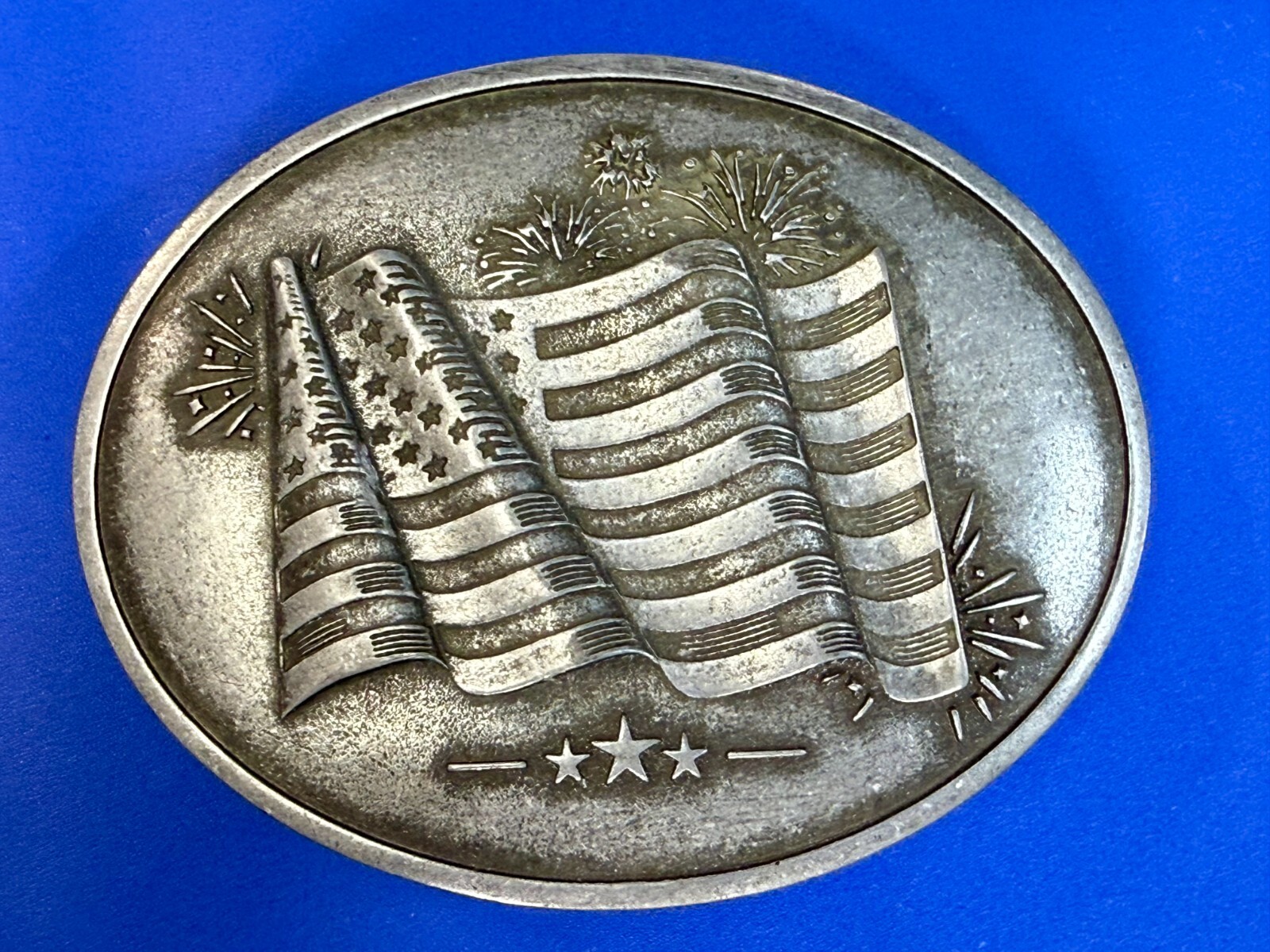 United States of America Flag Stars & Stripes BevBuckle Can Holder/ Belt Buckle