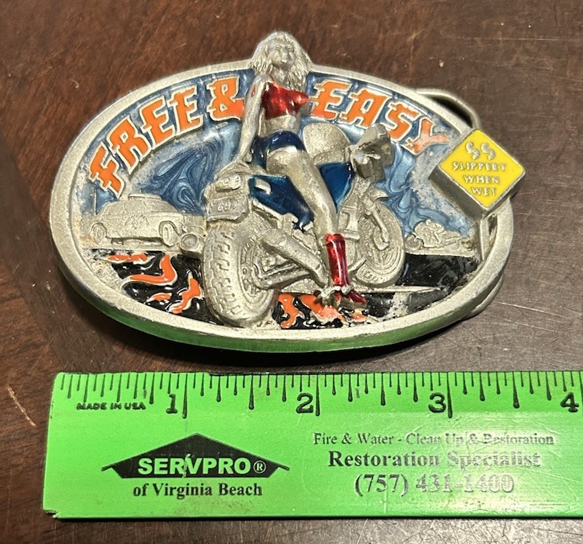Belt Buckle Biker Fanside Ltd 1992 The Dragon Collection Free & Easy Chic