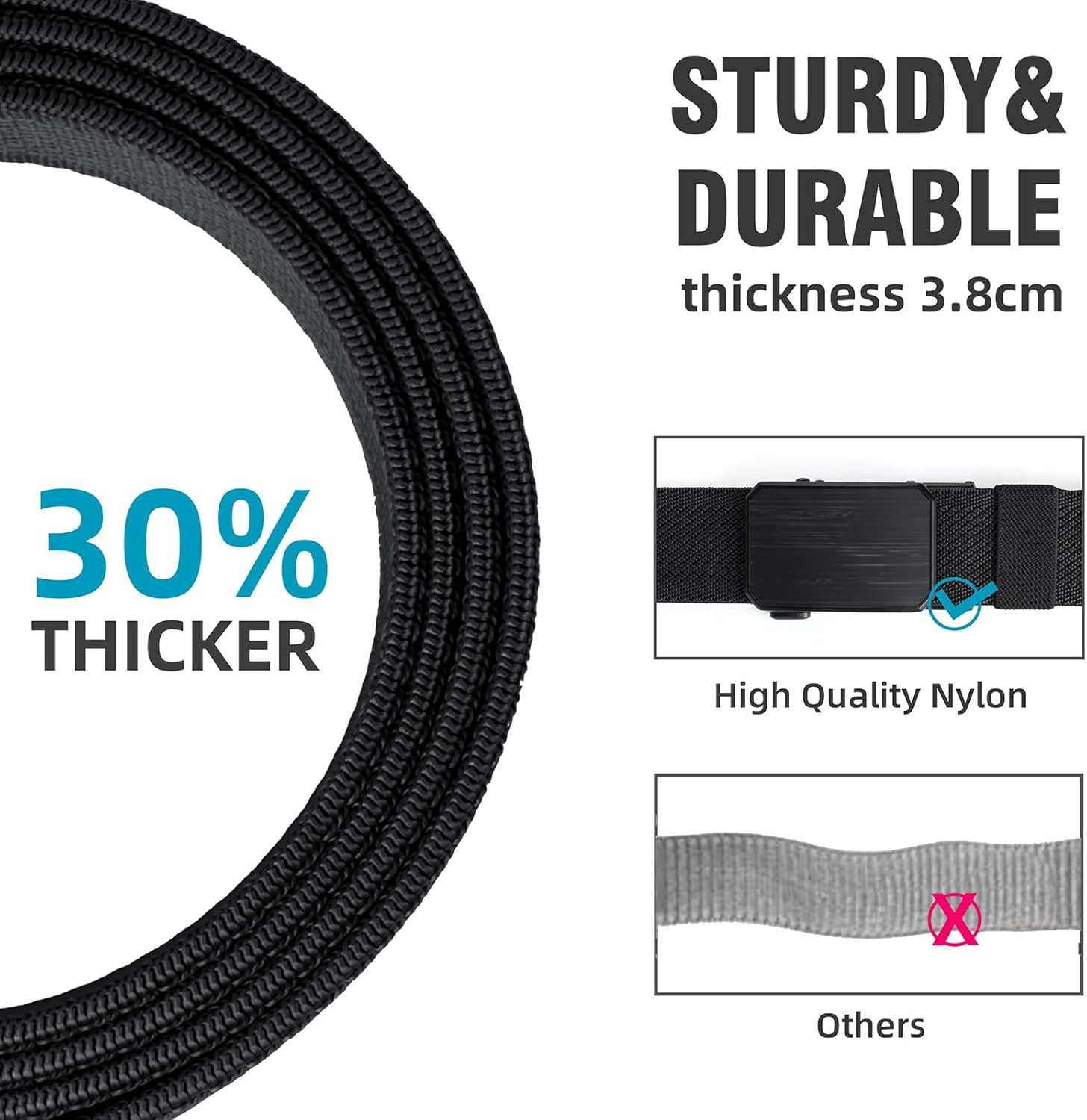 Auto Lock Ratchet Belt for Men | Elegant Dressing Belt Buckle | 1.5&Prime; Wide Elasti