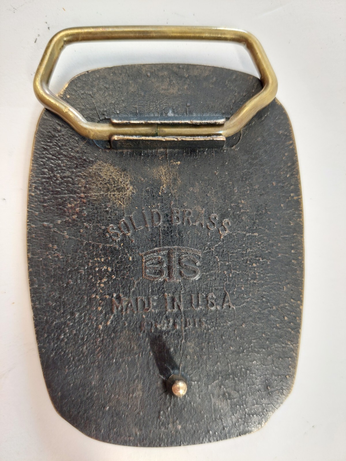 VINTAGE ELK BELT BUCKLE SOLID BRASS COLLECTIBLE HUNTING SPORTSMANSHIP BUCKLE