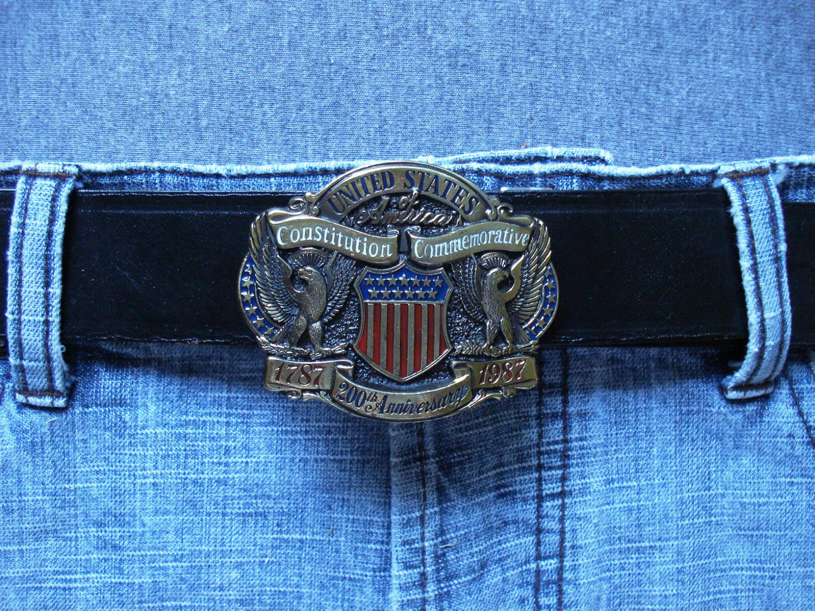200th Year Anniversary Constitution Commemorative Limited Edition Belt Buckle