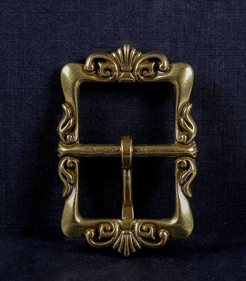 Retro Brass Celtic Flower Pin Buckle for Leather Belt Replacement Fit 33mm Strap