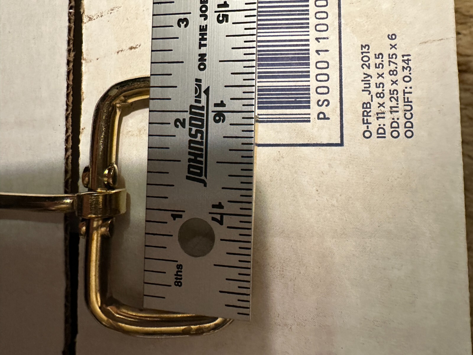 Lot 100 Belt Buckles. Approx. 2 inch X 1 Inch. Steel Buckle with Brass Finish