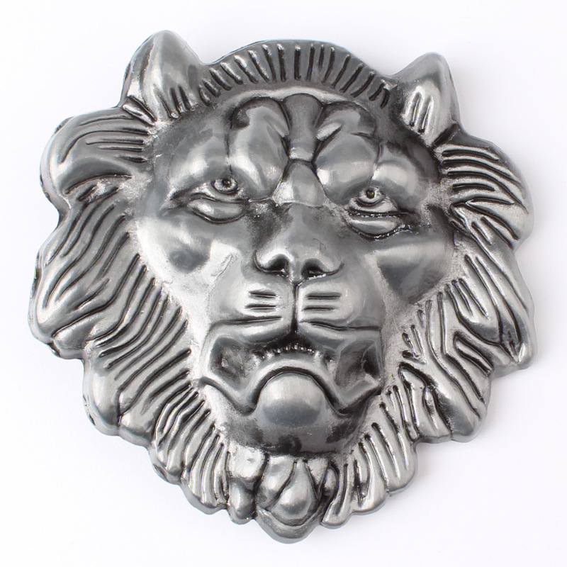 Lion Belt Buckle Western Cowboy Native American Motorcyclist (HLN-01-S)