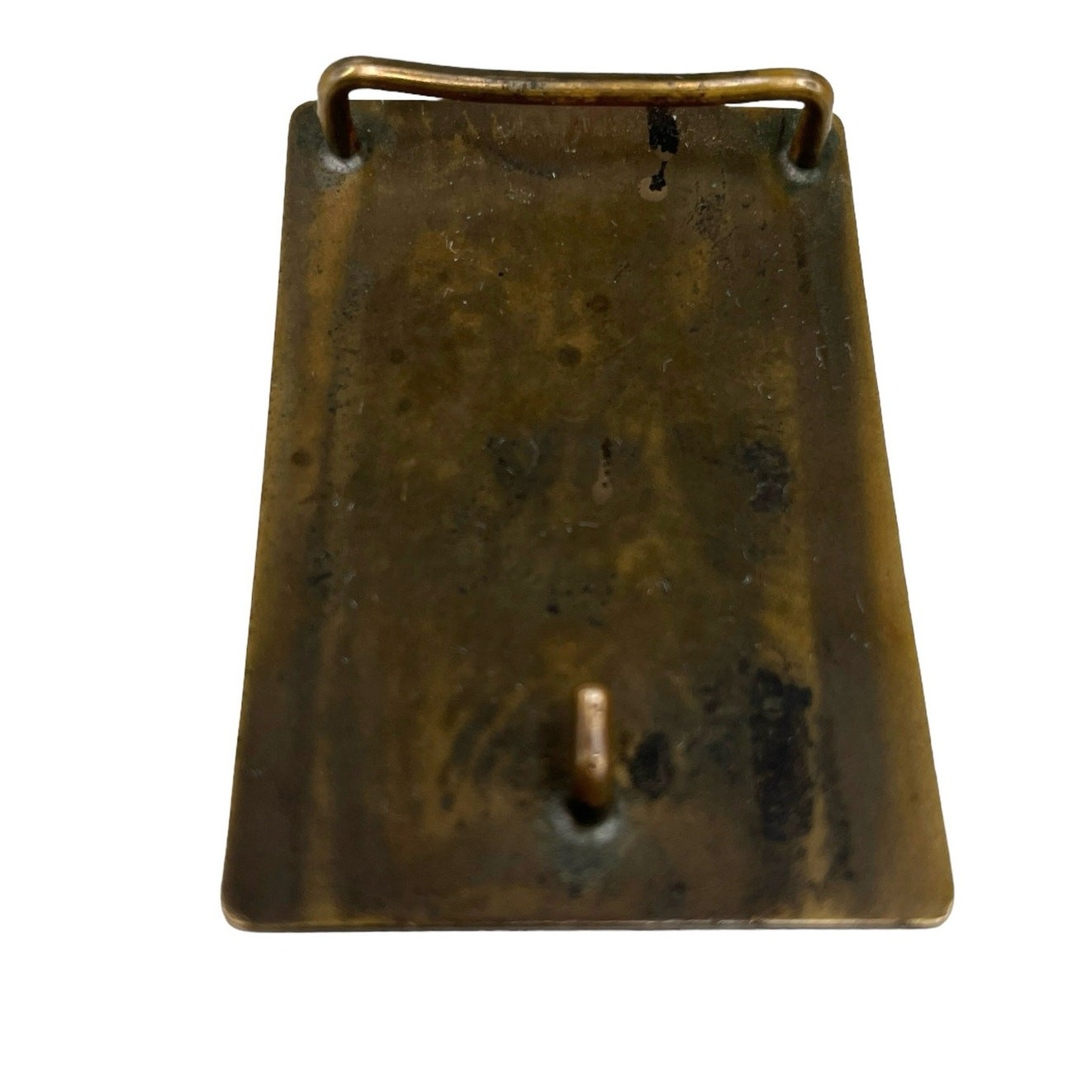 Vintage Atlantic Electric Safety Award Brass Belt Buckle 3&Prime; x 2&Prime;