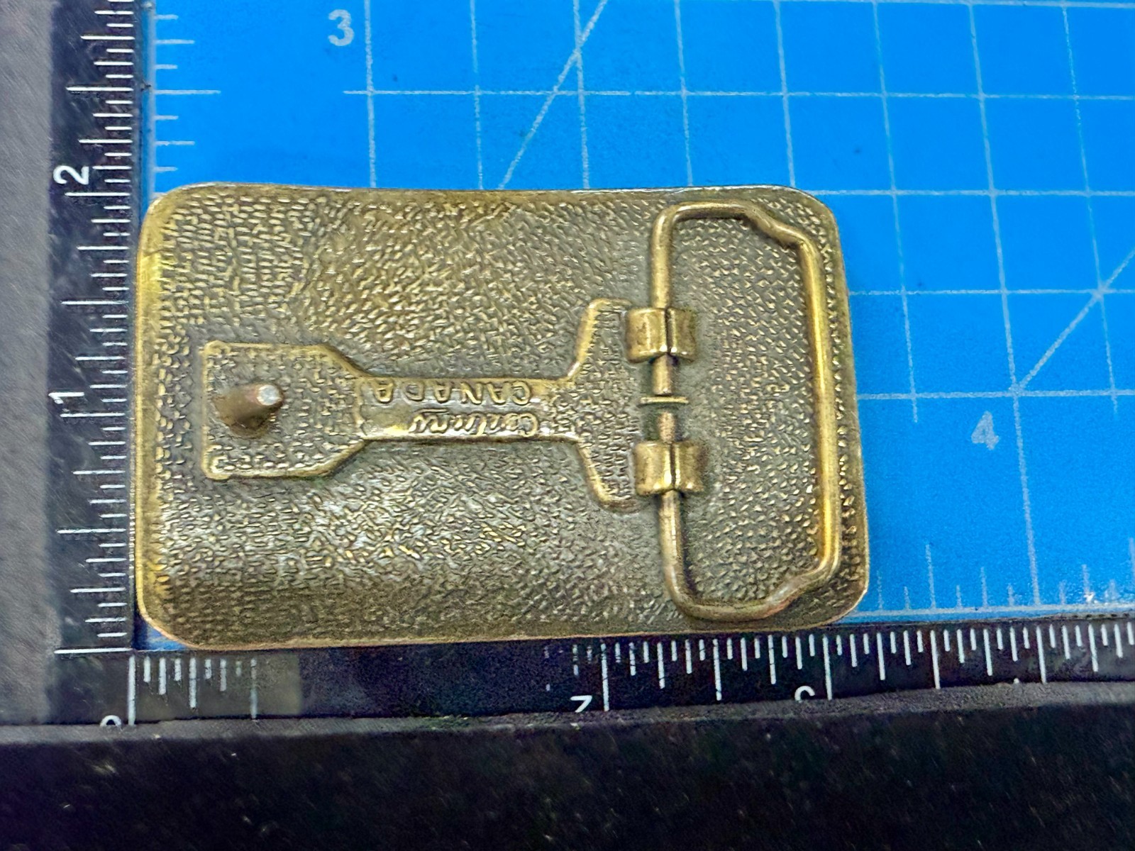 Nixon Logo Embossed on Leather Vintage Advertisement Promotional Belt Buckle
