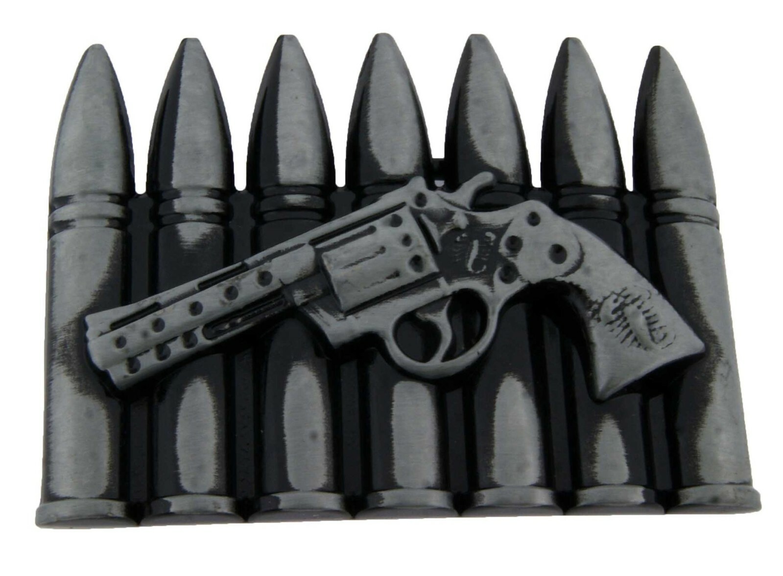 Western Real Cowboy Style Rodeo New Mens Womens Gun Bullets Metal Belt Buckle
