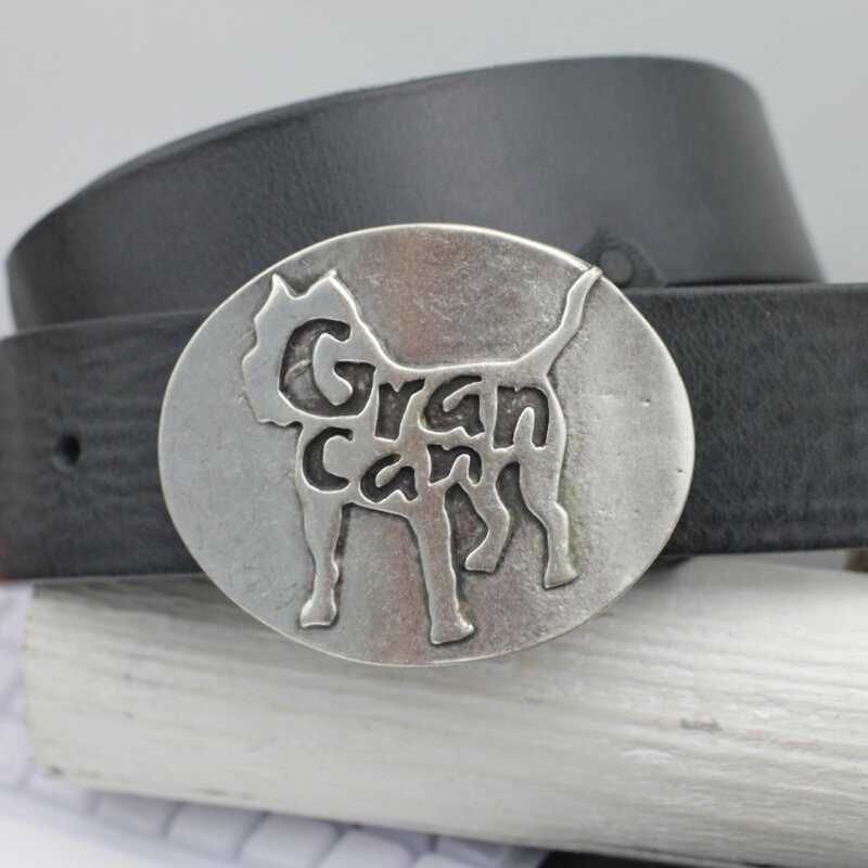 French Bulldog Belt Buckle Oval – Strong Character Design