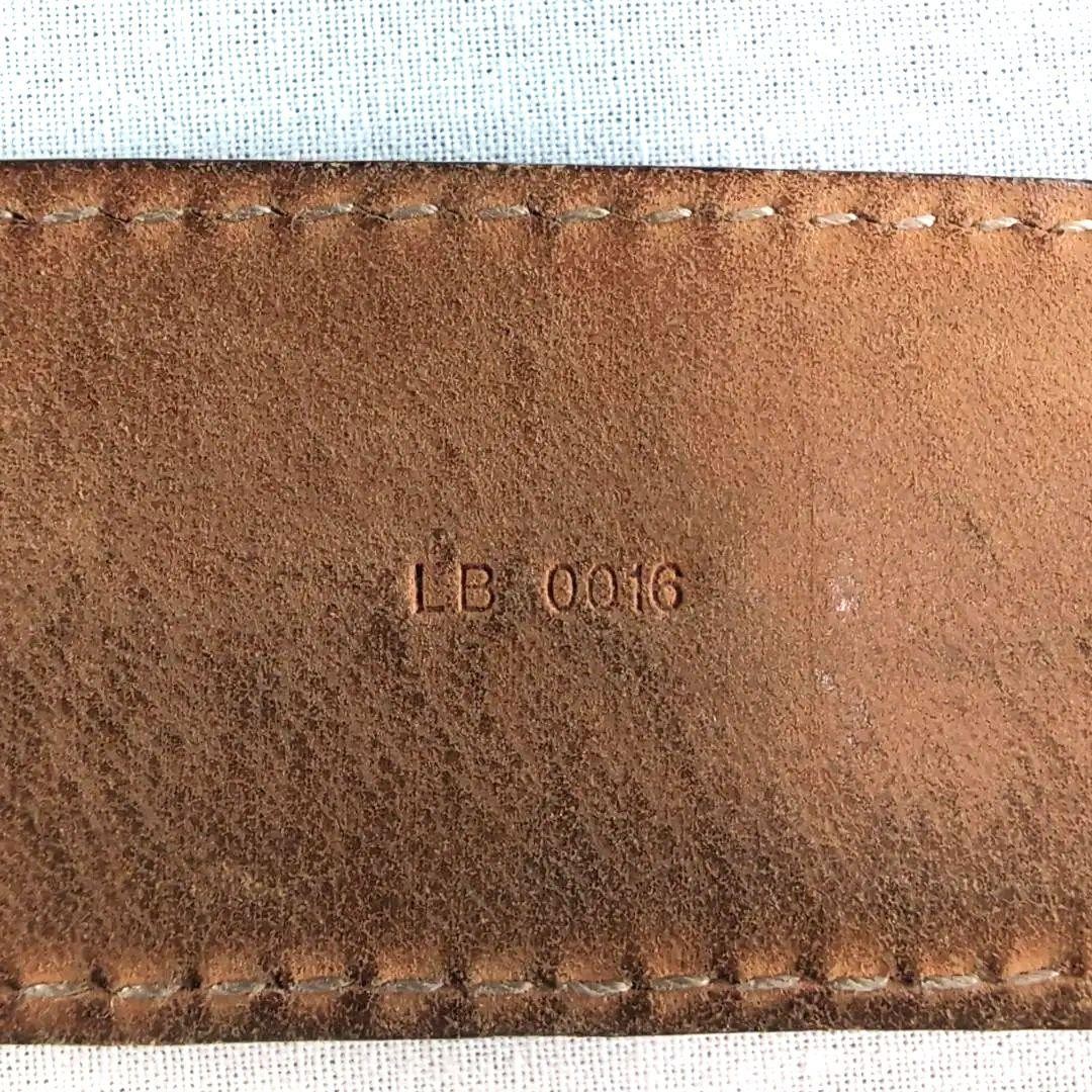 Louis Vuitton Pre-Owned Damier Sainteur Belt Gold 95Cm 5