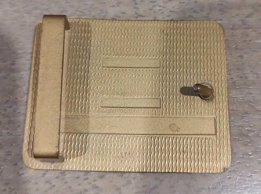 Vintage ABC Bowling League Award Brass Belt Buckle Most Improved Average Free SH