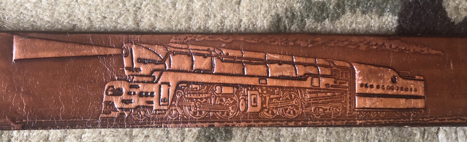 vintage Railroad Buckle and Belt (Siskiyou Buckle Co)