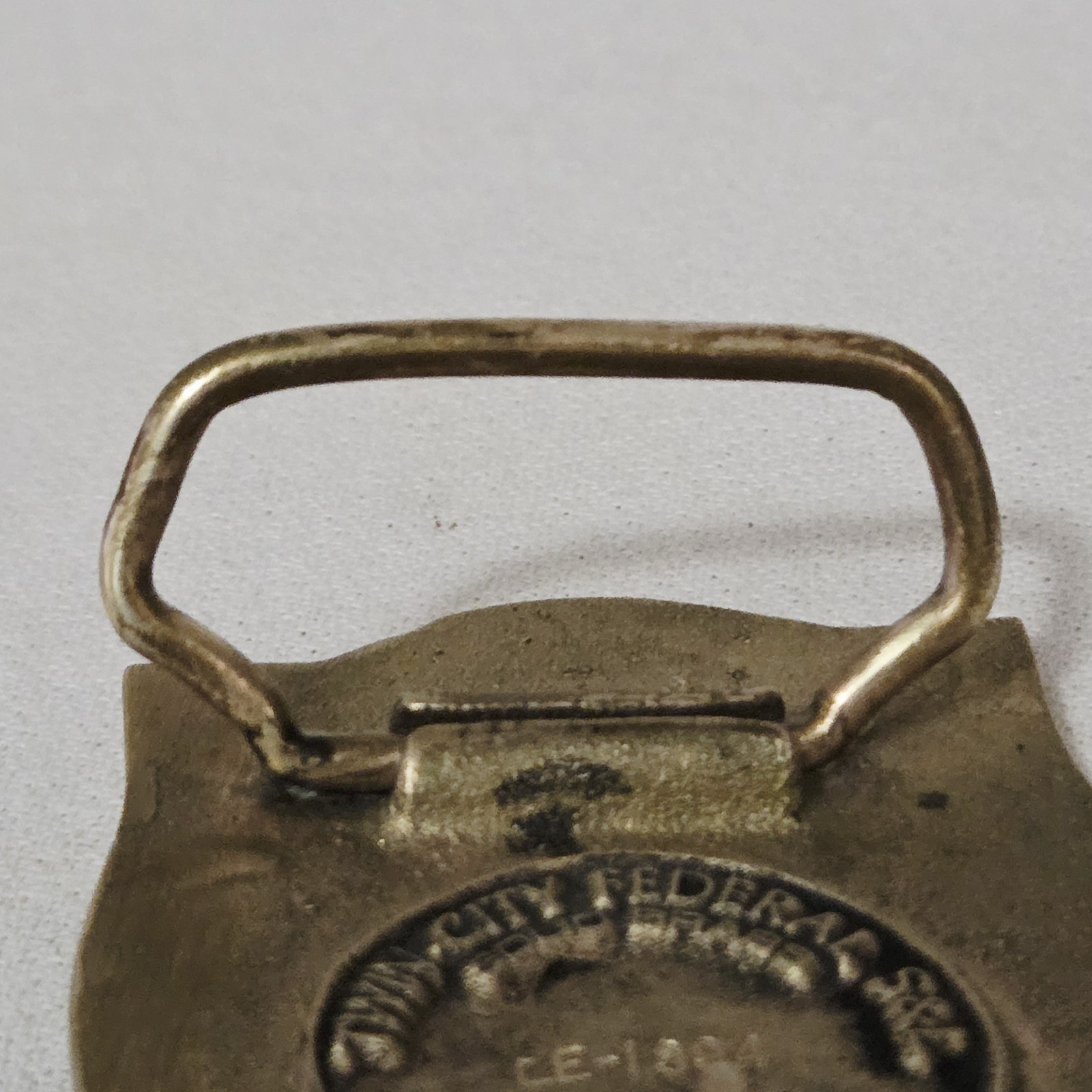 Belt Buckle – 1980 Twin City Federal #LE-1894 « Minnesota Voyageur » brass