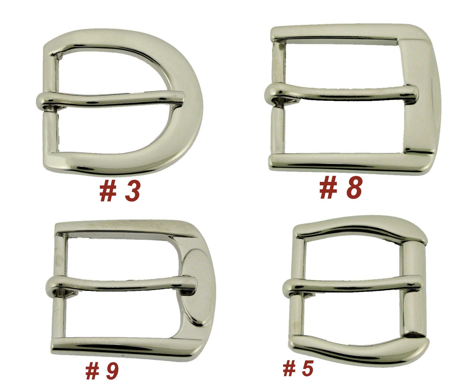 1&Prime; Inch Pin Buckles for 25mm Men Pin Belt Buckles Silver Prong anti-allergy pin