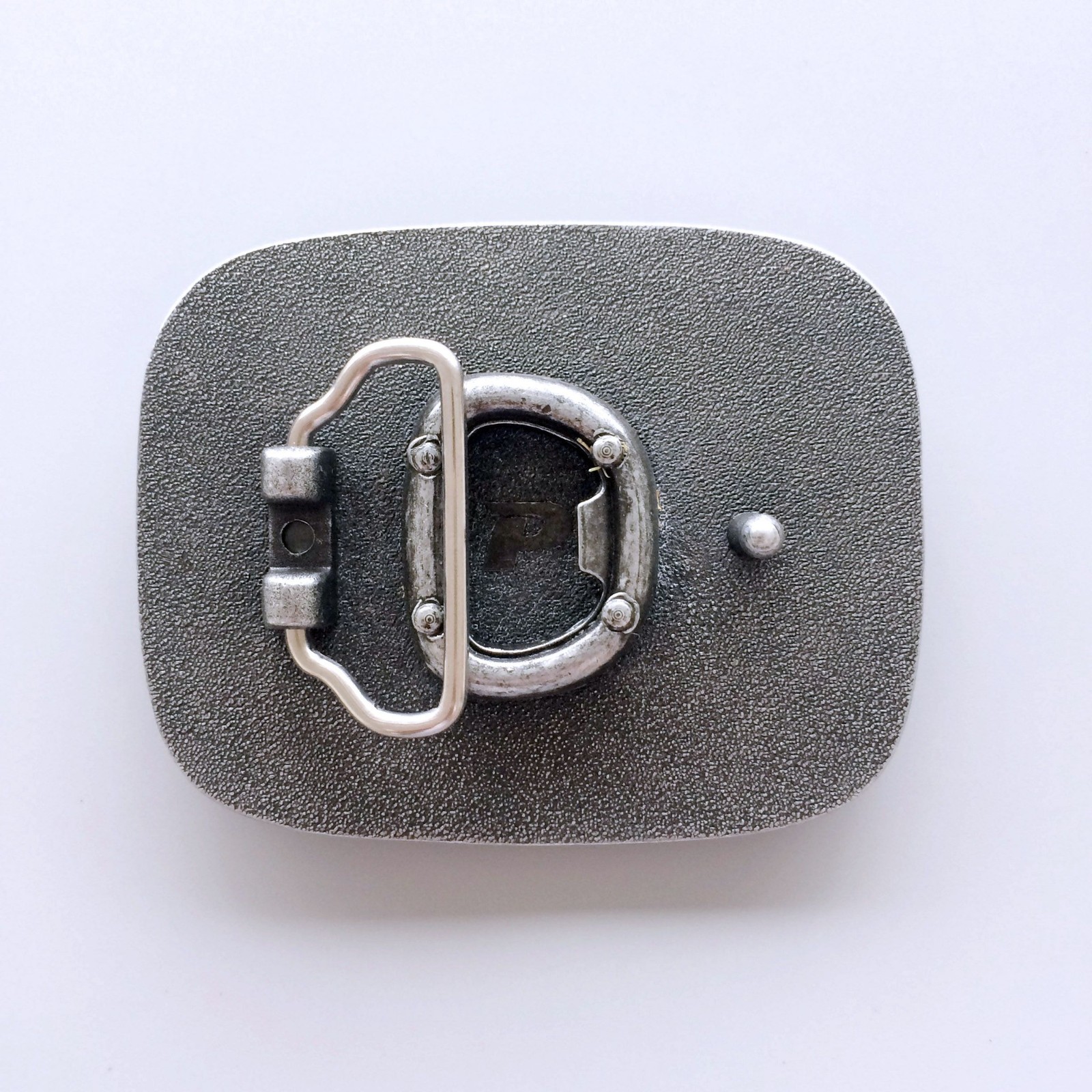 Pirate Skull Bones Beer Bottle Opener Black Metal Novelty Belt Buckle