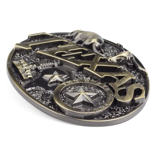 TEXAS Belt Buckle Western Cowboy Cowgirl Native American Motorcyclists