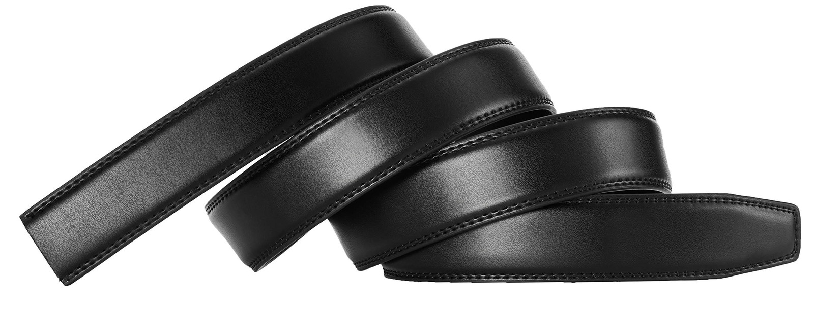 CHAOREN Ratchet Belt Strap Only 1 1/4&Prime;, 32&Prime; to 38&Prime; Waist Adjustable, Black