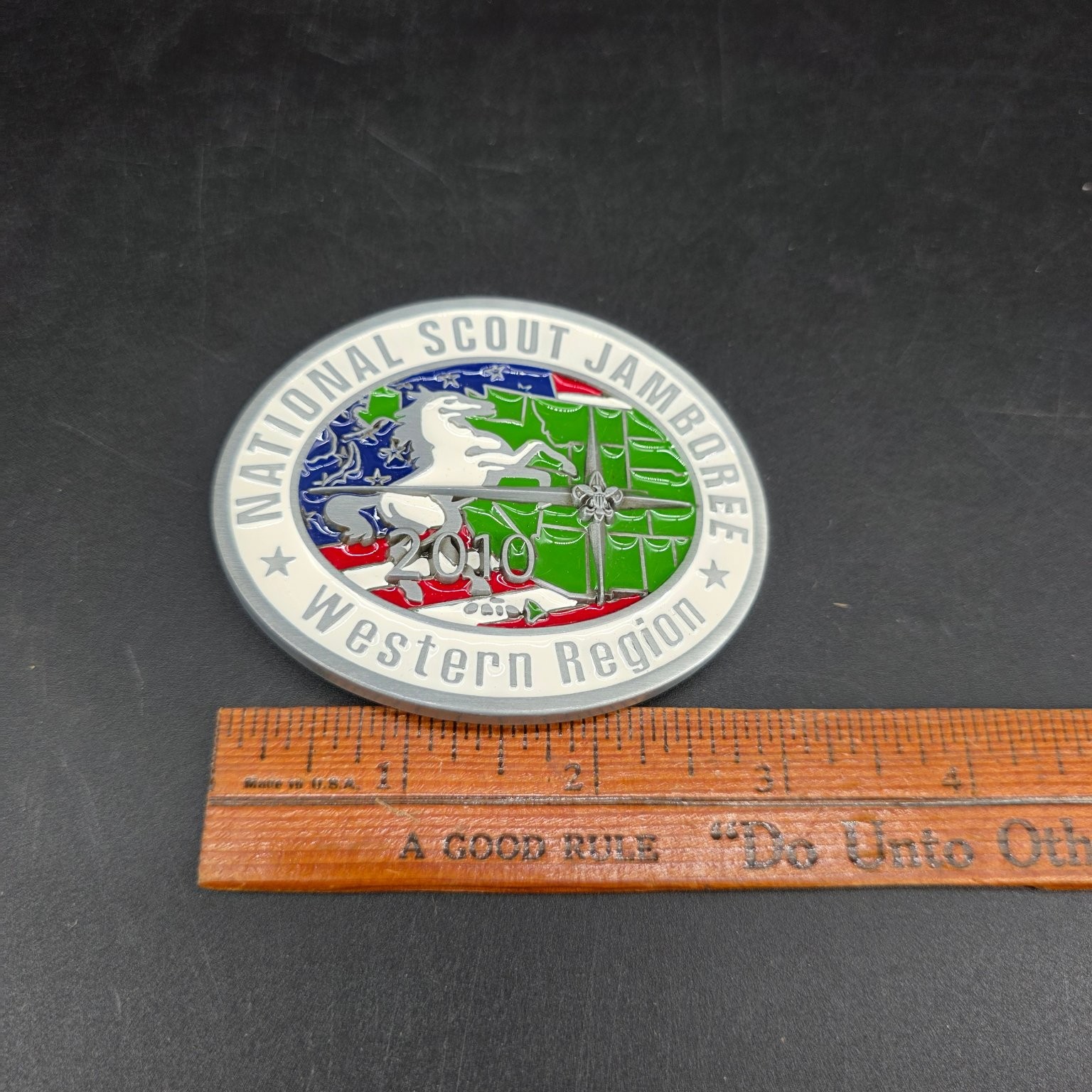 Boy Scouts of America 2010 Jamboree Western Region Belt Buckle