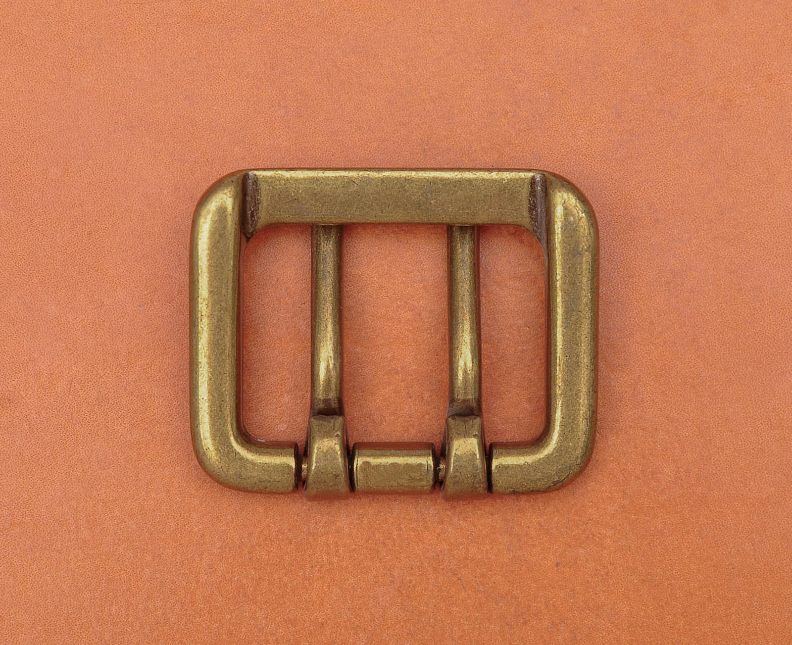 Men Retro Brass Double Tongue Pin Prong DIY Metal Belt Buckle Fits 40MM Straps