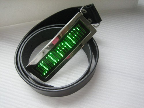 8 Colors Available Programmable DIY ScrollingText Belt Buckle Party Men & Women