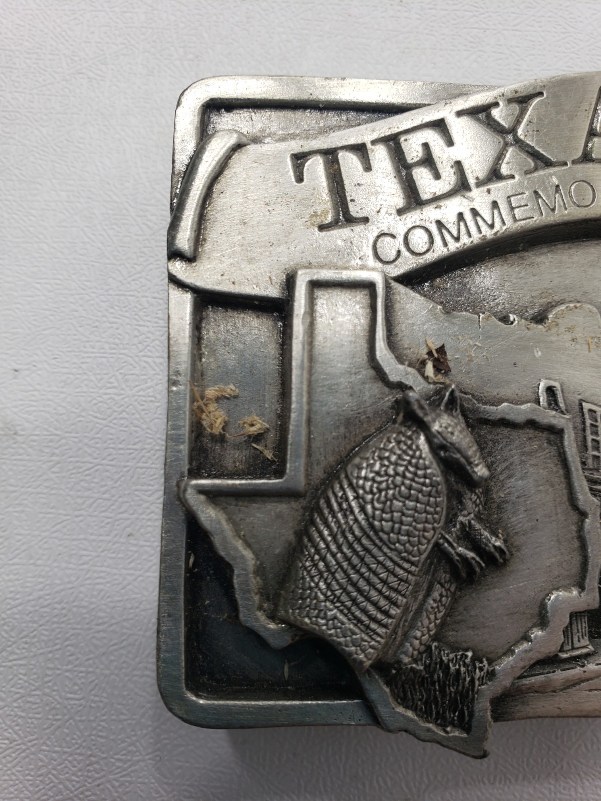 1984 Texas Commemorative Belt Buckle Limited Edition #1326/5000 Pewter Tone