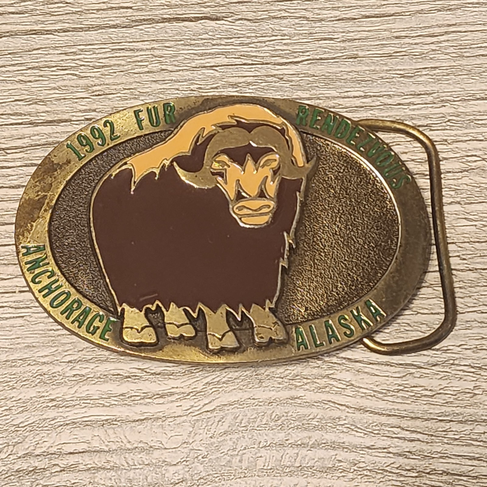 Choice – Vintage Belt Buckle Eagle Fur Rendezvous Cross Crockett Spinning Spur