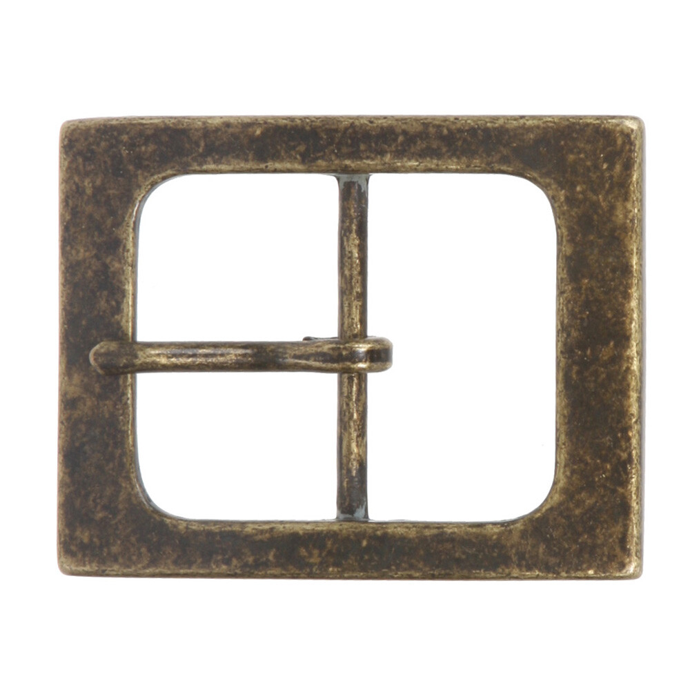 1 1/2&Prime; (38 mm) Nickel Free Single Prong Rectangular Belt Buckle