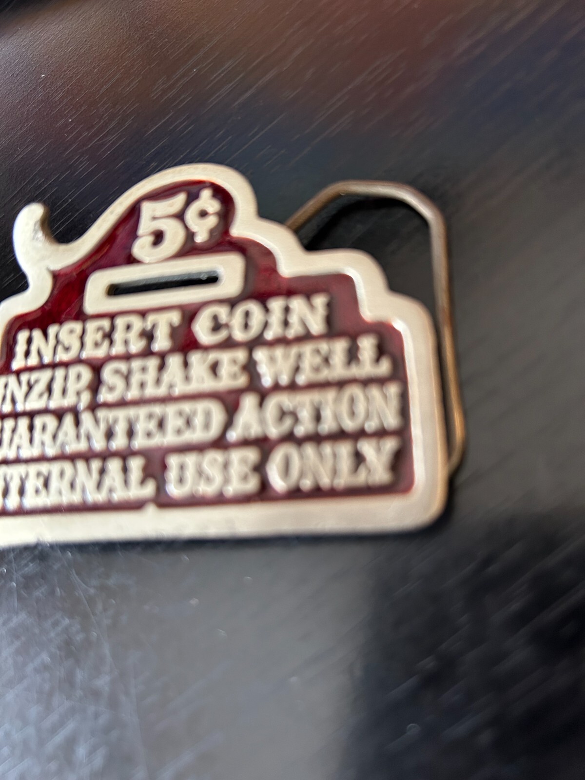 Vintage Collectible Insert Coin Great American Buckle Company Metal Belt Buckle