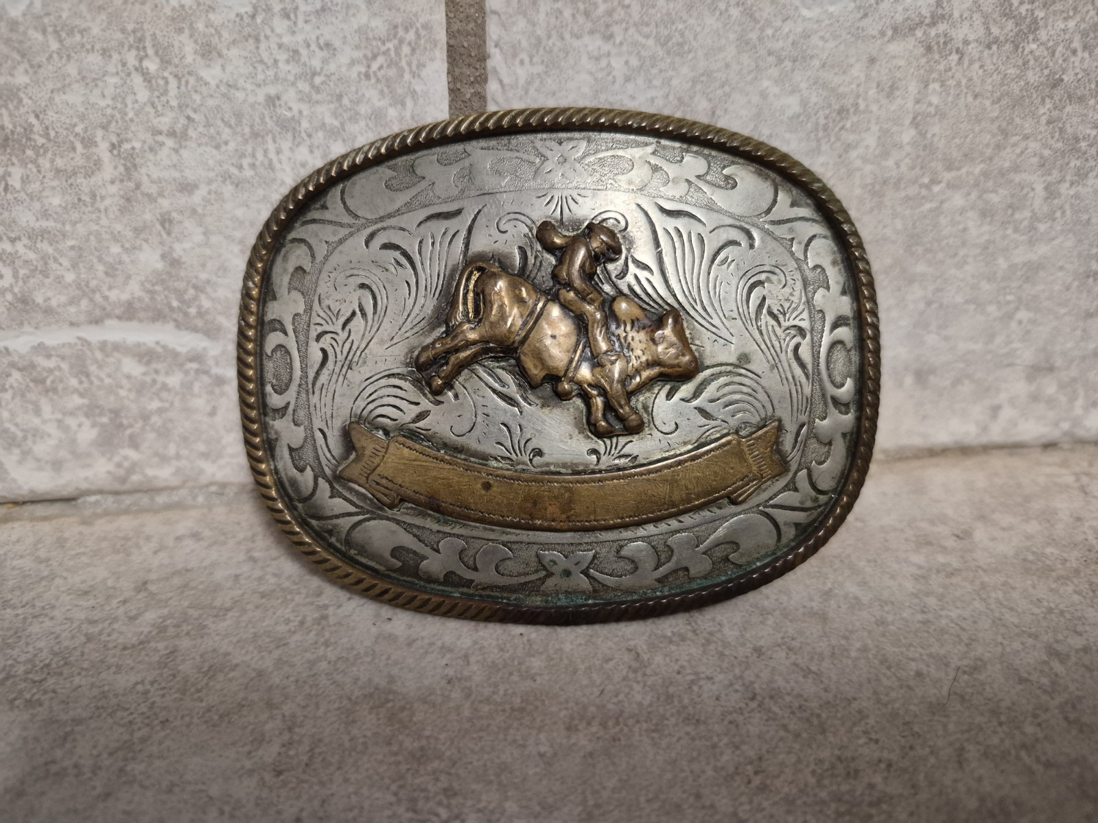 Vintage German Silver Belt Buckle