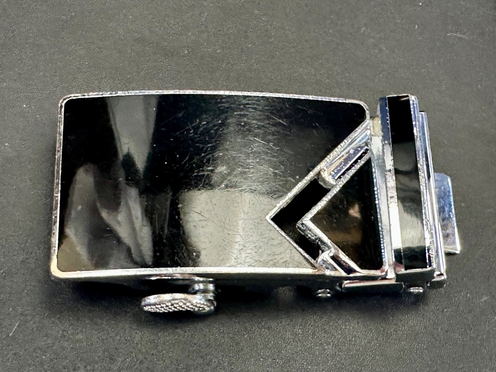 Retro Black Slide Ratchet Belt Replacement Belt Buckle