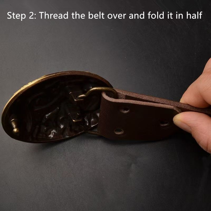Yuhua Dragon Belt Head Brass Belt Buckle Head Men&rsquo;s Outer Wear Smooth Buckle