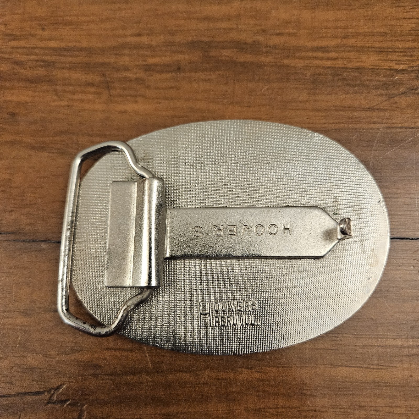 Vintage CRST Transportation Company Belt Buckle Hoovers Metal Enamel