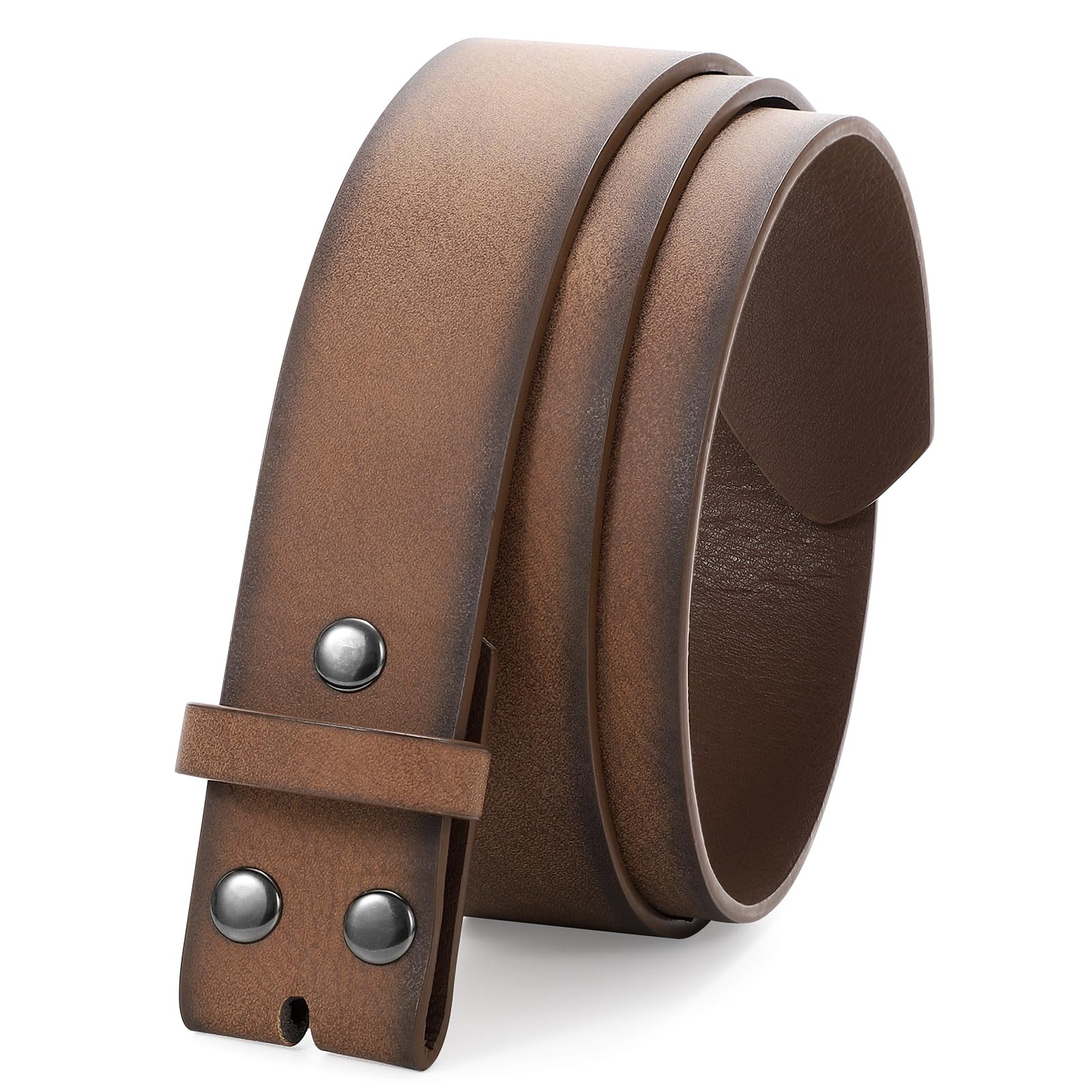 JASGOOD Western Leather Belt Strap for Fits waist size 27&Prime;-31&Prime;, D-dark Coffee
