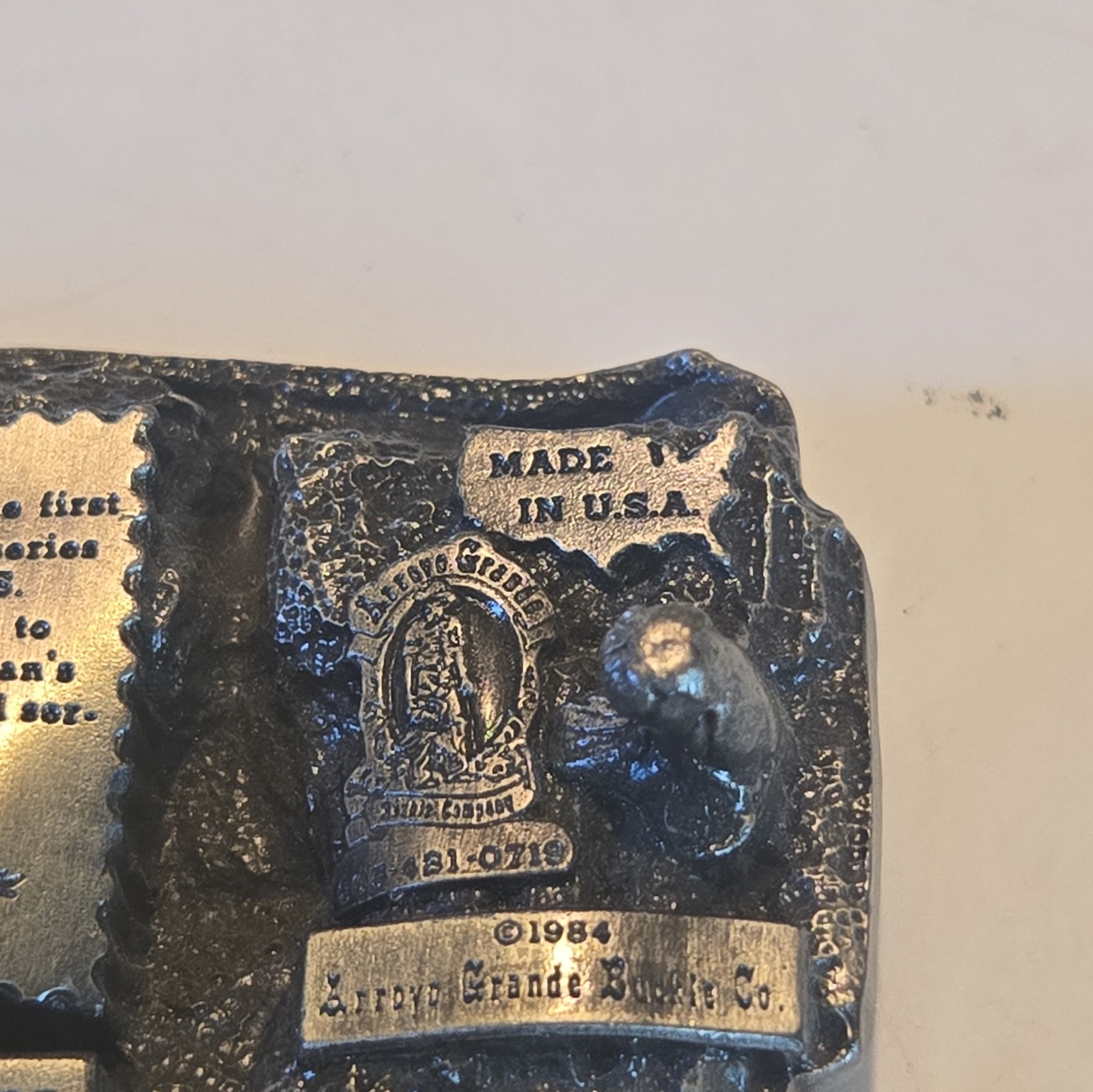 Vintage 1985 Postal Worker Commemorative U.S. Mail Belt Buckle #3012 of 5000