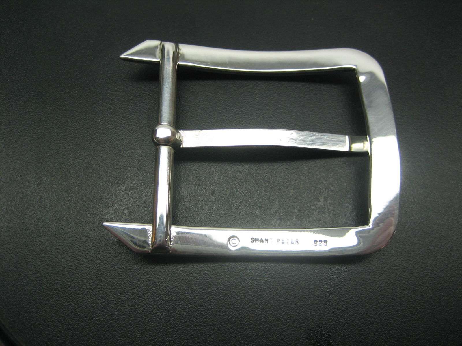 Sterling silver 925 solid buckle 32 grams, for 1-1/2&Prime; belt straps made in U.S.A.