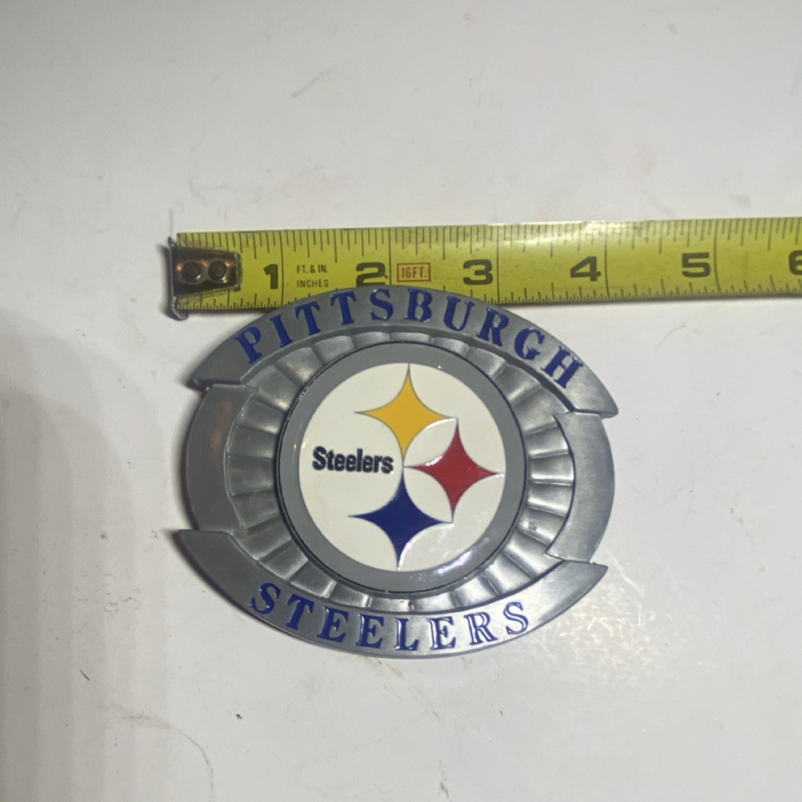 Siskiyou Pittsburgh Steelers Steel NFL Football Metal Belt Buckle Logo