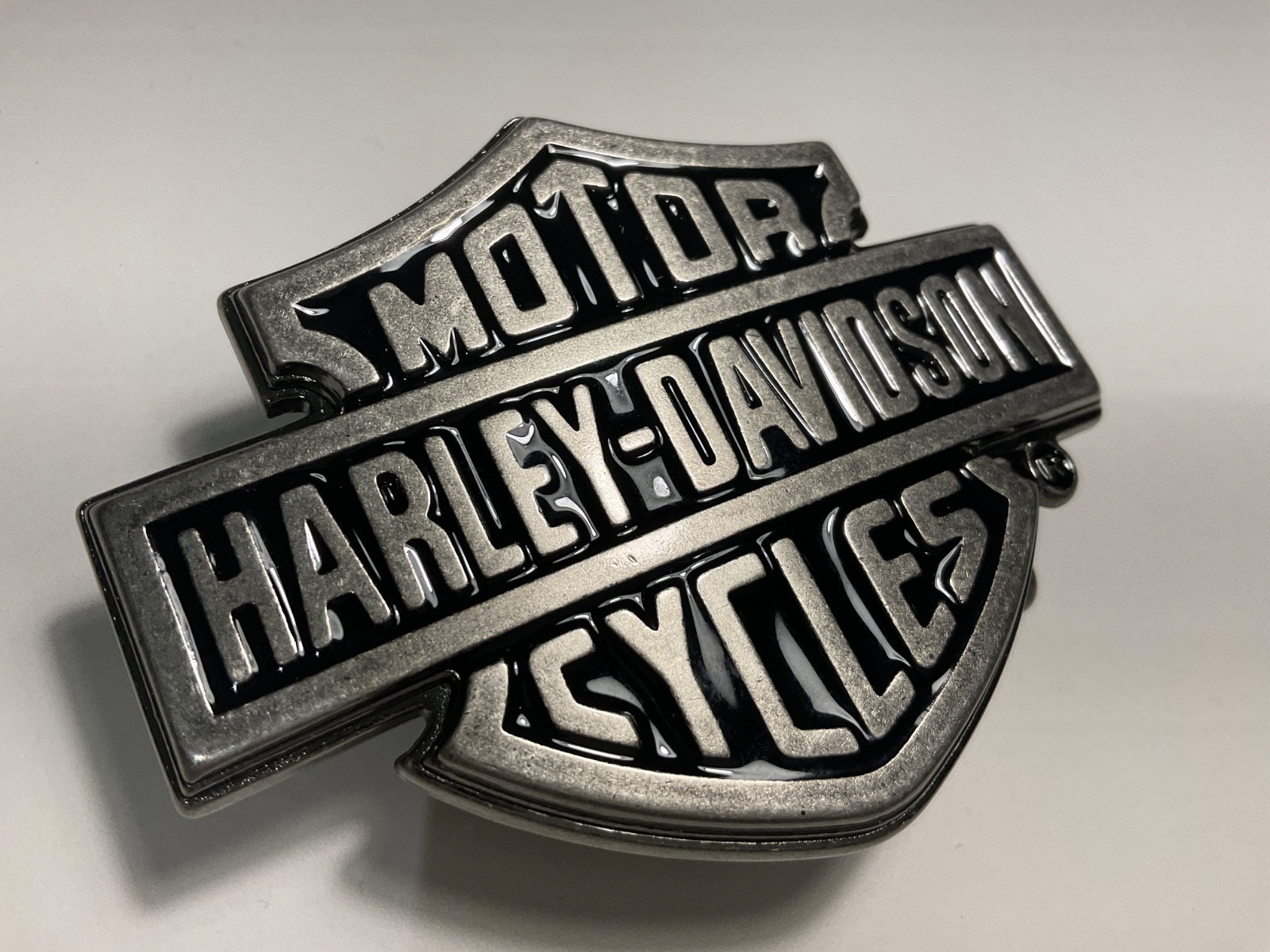 Harley-Davidson Classic Bar&Shield Icon belt buckle.Antique nickel.#99593-08VM.