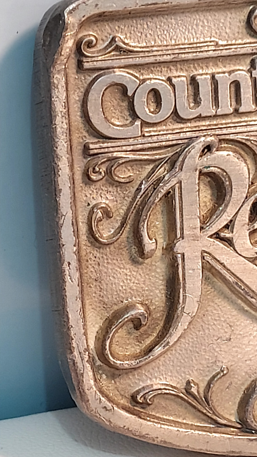 1993~**COUNTRYS REMINISCE HITCH CROSS COUNTRY BELT BUCKLE**~Horse Wagon Ride