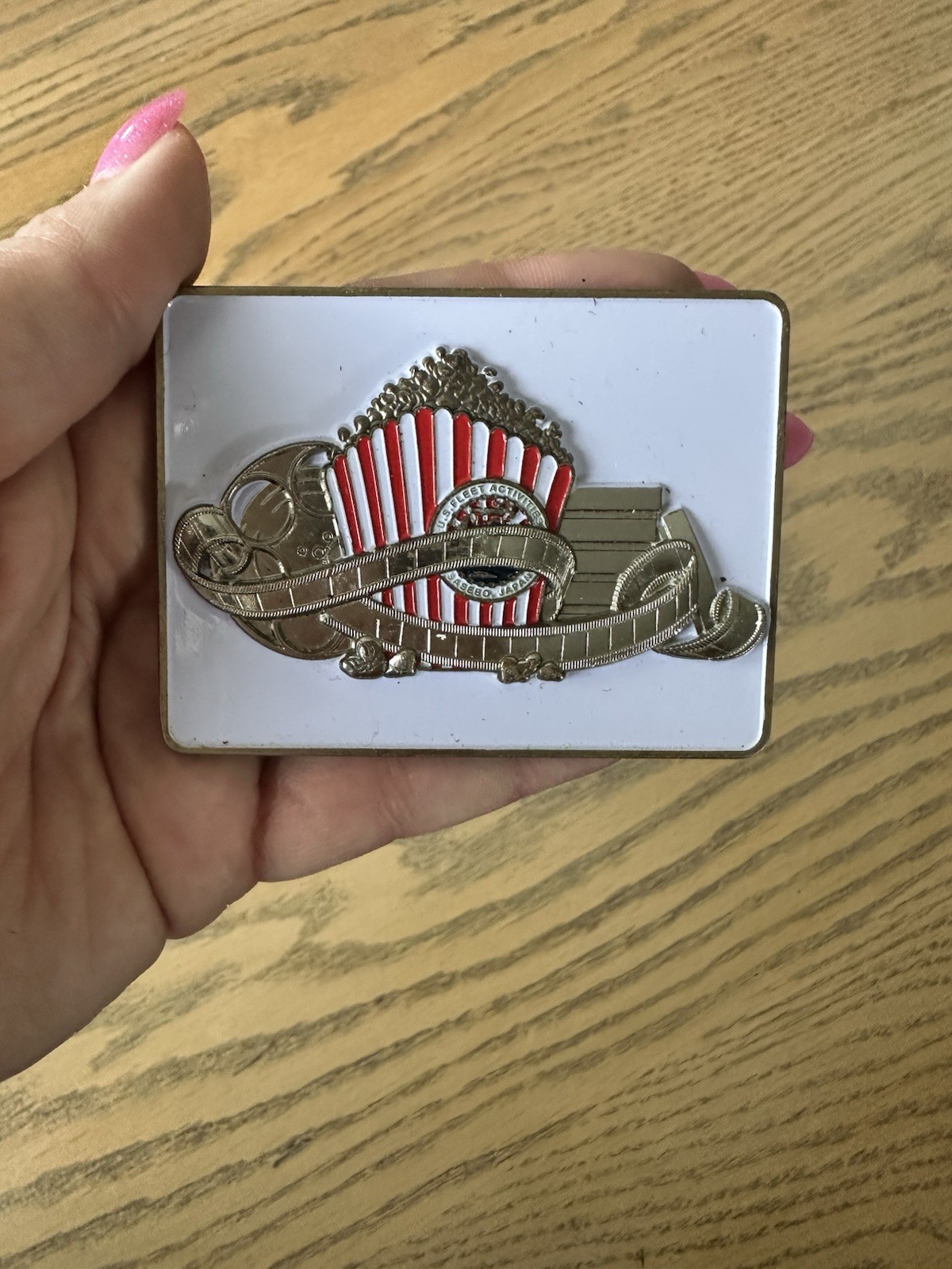 Hollywood Movie Clapperboard Film Reel Enamel Challenge Coin Sasebo
