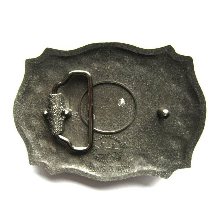 Initial Letter « R » Cowboy Rodeo Western Metal Belt Buckle